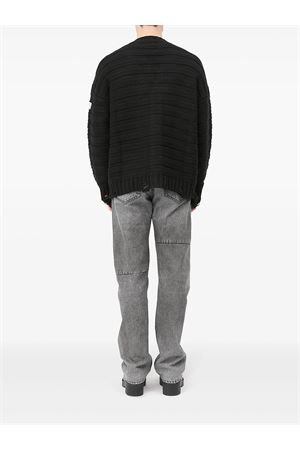 Cardigan in lana vergine nero MM6 MAISON MARGIELA | SH0HP0005M13040900